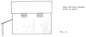 Fig ii. East and west facades prior to WWI