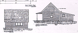West and North Elevations Shilson House Drawings